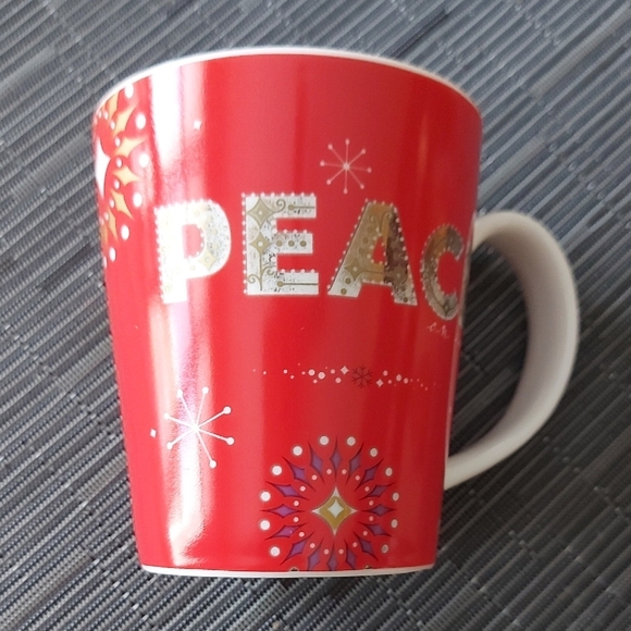 Starbucks Other - Starbucks Holiday Mug with Red and Gold Accents